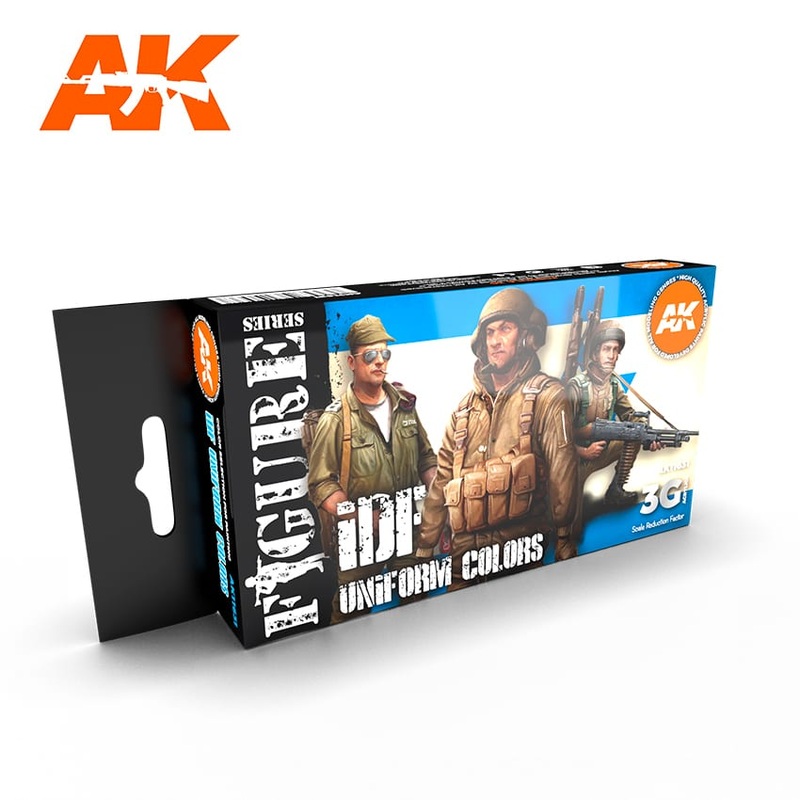 AK Interactive GEN 3 – IDF UNIFORM COLORS 3G PAINT SET