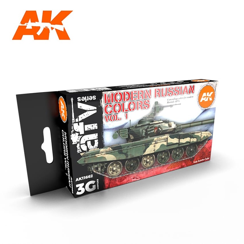 AK Interactive GEN 3 – MODERN RUSSIAN COLOURS VOL 1 3G PAINT SET