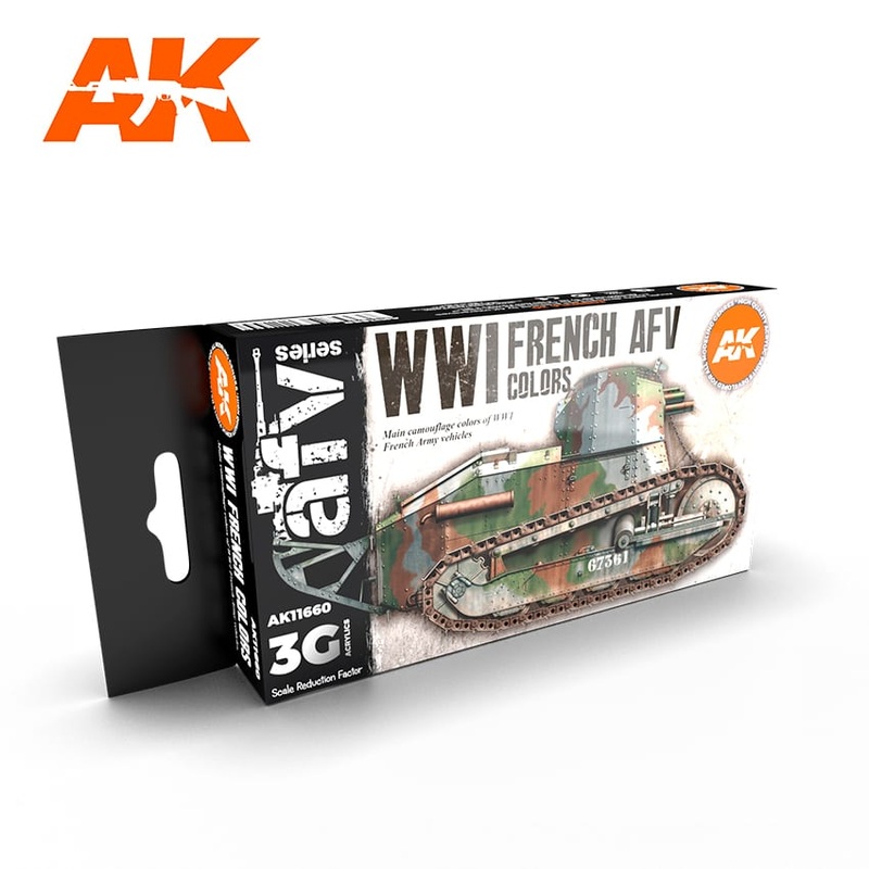AK Interactive GEN 3 – WWI FRENCH AFV COLORS