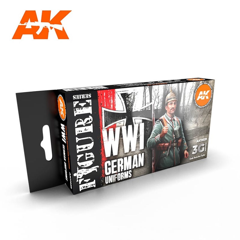 AK Interactive GEN 3 – WWI GERMAN UNIFORM 3G PAINT SET