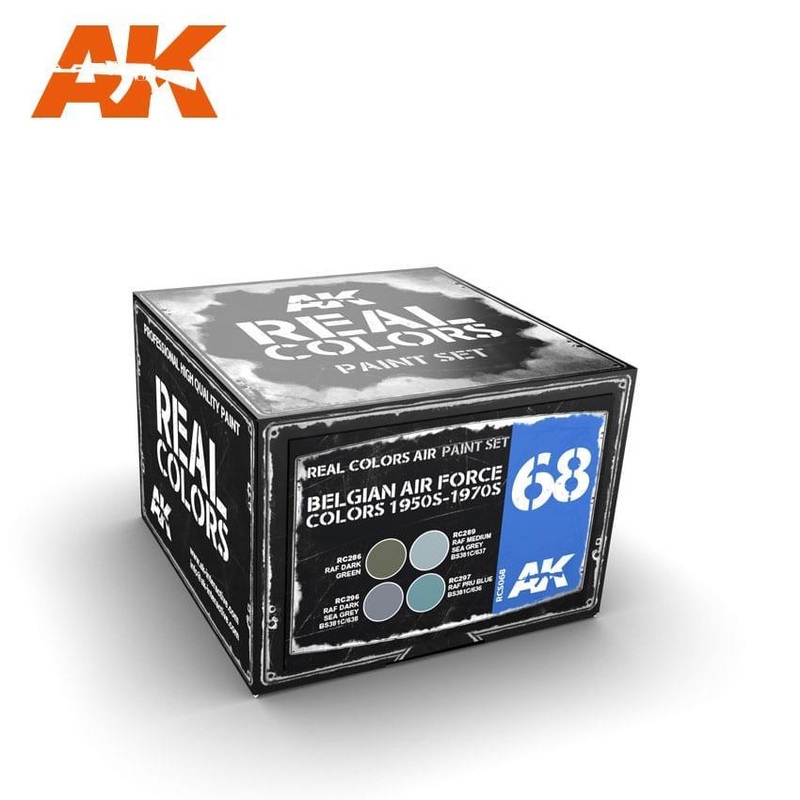 AK Real Color – BELGIAN AIR FORCE COLORS 1950S-1970S