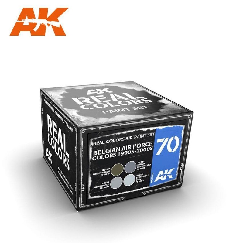 AK Real Color – BELGIAN AIR FORCE COLORS 1990S-2000S