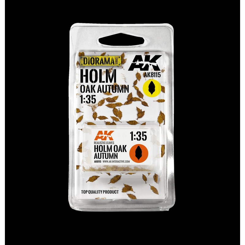 AK Vegetation –  Realistic Plants HOLM OAK AUTUMN LEAVES 1:35 scale laser cut leaves