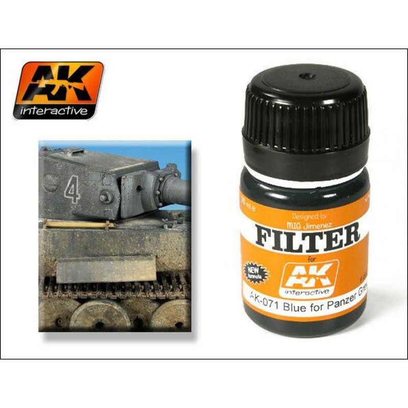 AK WEATHERING FILTER FOR PANZER GREY VEHICLES