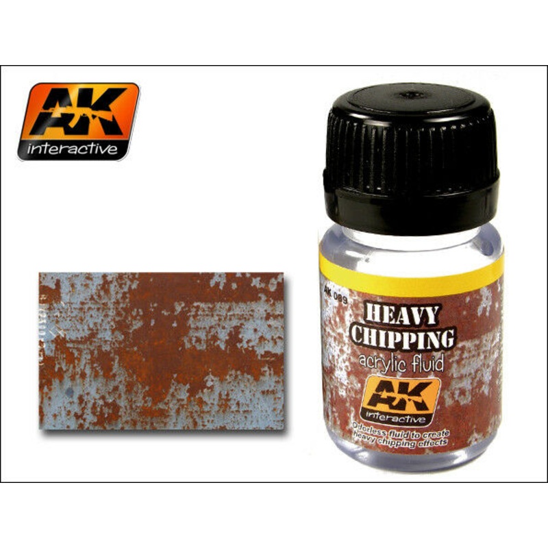 AK WEATHERING HEAVY CHIPPING EFFECTS ACRYLIC FLUID