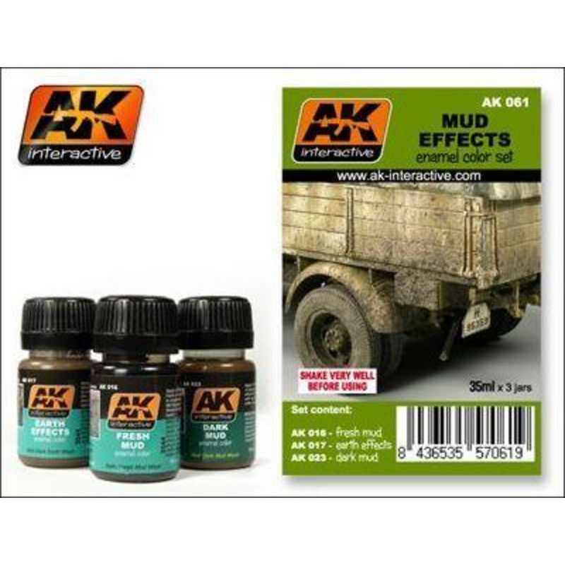 AK WEATHERING MUD SET