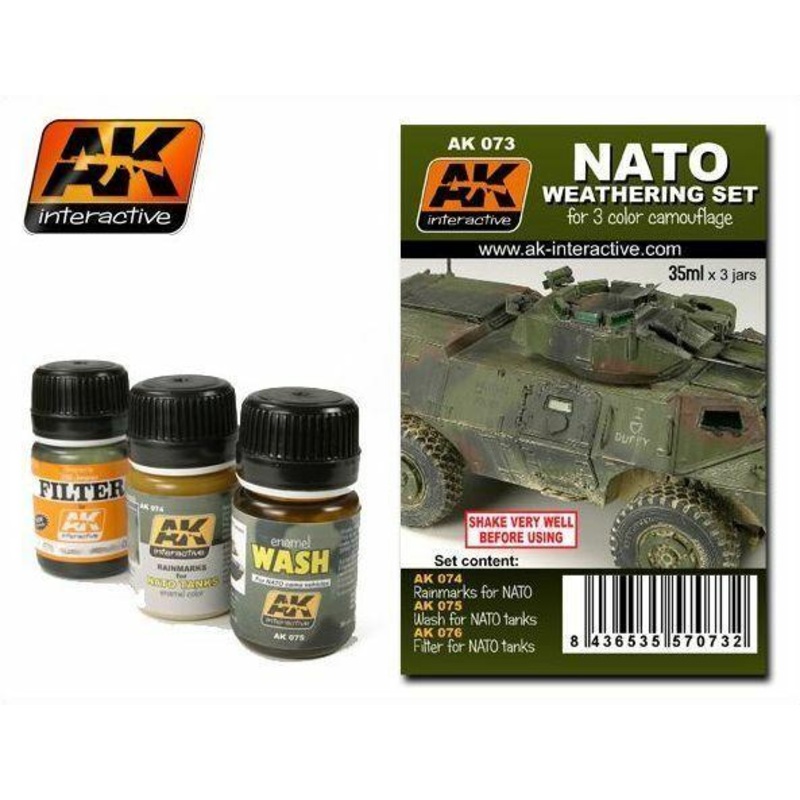 AK WEATHERING NATO WEATHERING SET