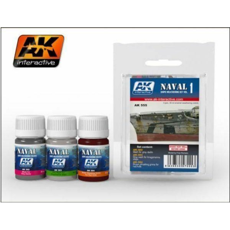 AK WEATHERING SHIPS VOL.1 WEATHERING SET