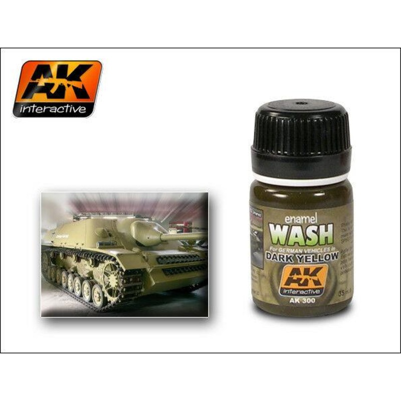 AK WEATHERING WASH FOR DARK YELLOW VEHICLES