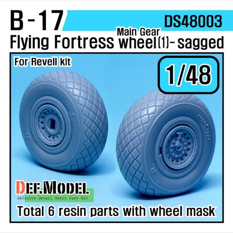 B-17F/G Flying Fortress Wheel set (for Revell 1/48)