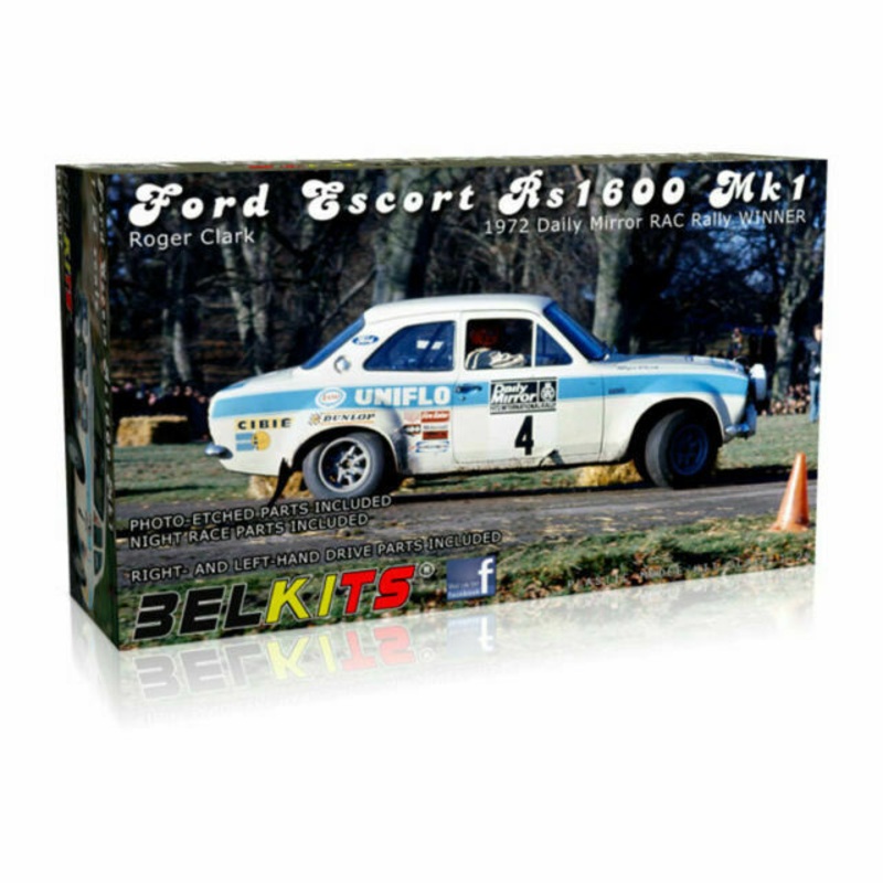 BELKITS  1/24 CARS FORD ESCORT MKI RALLY 1972 R CLARK