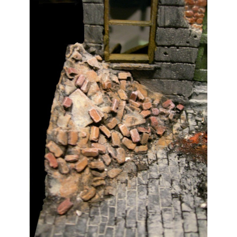 Brick Rubble piles  corner heaps 1/16th scale (120mm size figures)