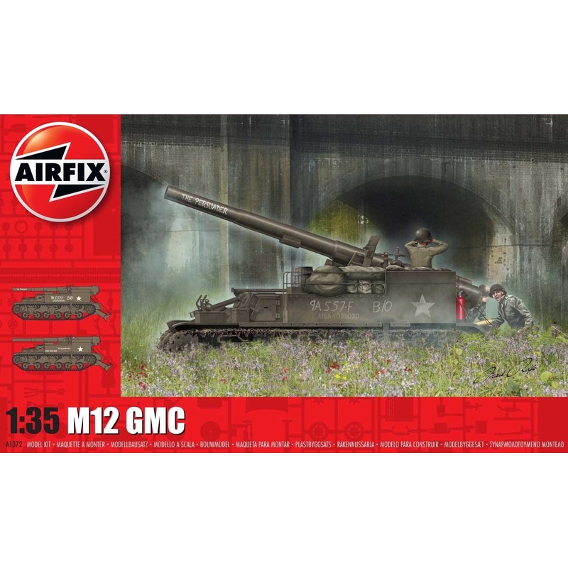 1/35 Scale AIRFIX WW2 American M12 GMC