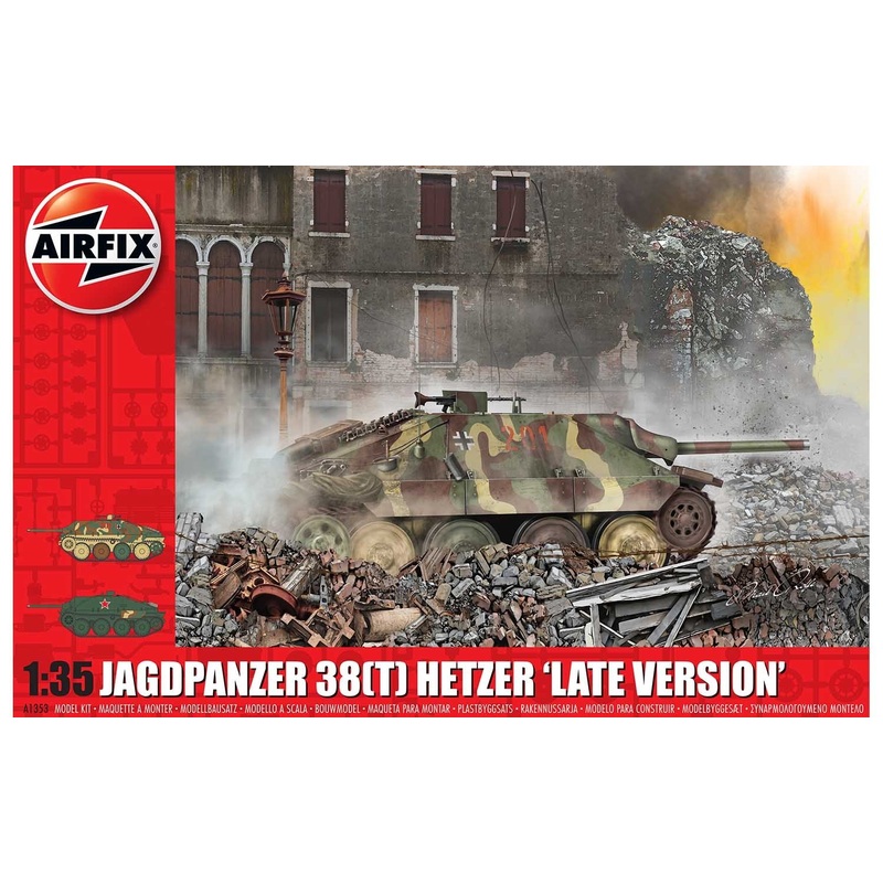 Airfix 1/35 scale WW2 German JagdPanzer 38 tonne Hetzer Late Version