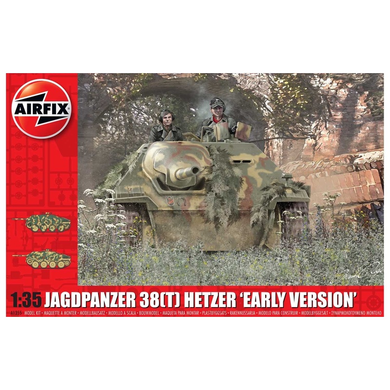 Airfix 1/35 scale WW2 German JagdPanzer 38t Hetzer (Early Version)