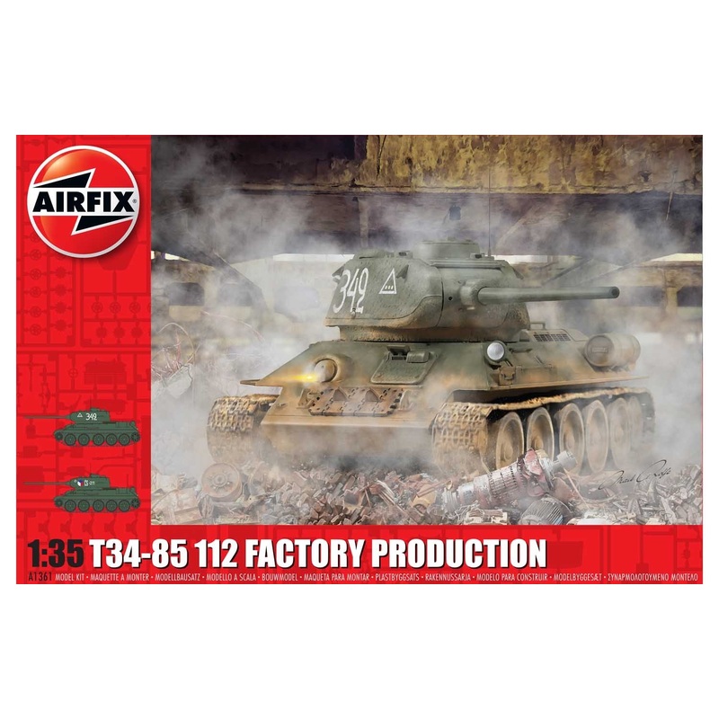 Airfix 1/35 scale WW2 Russian T34/85 II2 Factory Production