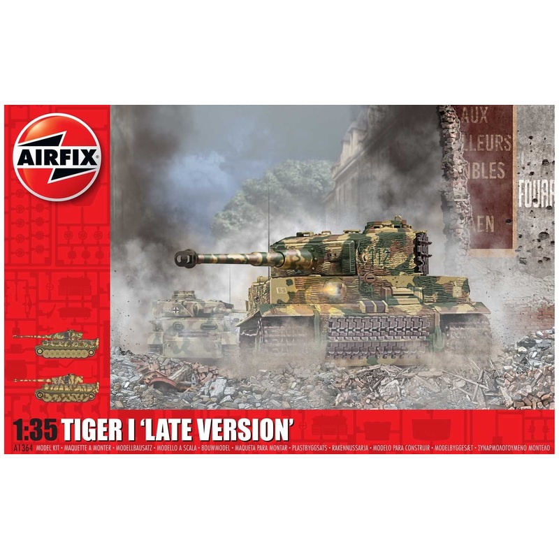 Airfix 1/35 WW2 German Tiger-1 Military Vehicle (Late Version)