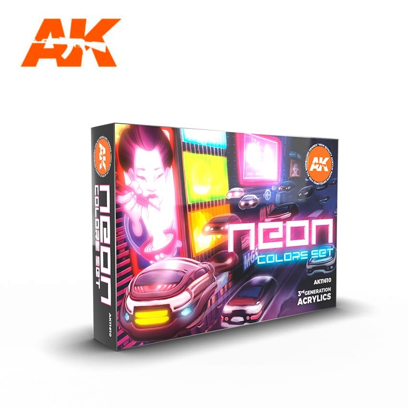 AK Interactive GEN 3 – NEON COLORS SET