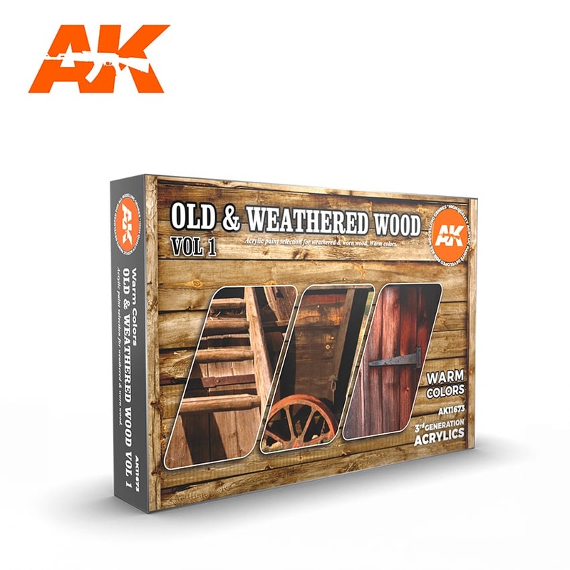 AK Interactive GEN 3 – OLD & WEATHERED WOOD VOL1