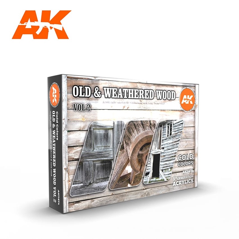 AK Interactive GEN 3 – OLD & WEATHERED WOOD VOL2