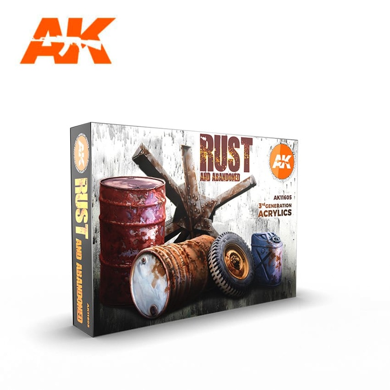 AK Interactive GEN 3 – RUST AND ABANDONED PAINT SET