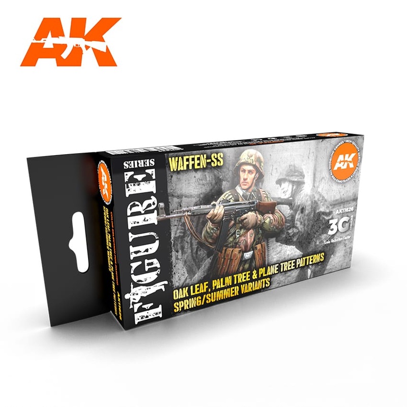 AK Interactive GEN 3 – WAFFEN SPRING-SUMMER CAMOUFLAGE 3G PAINT SET