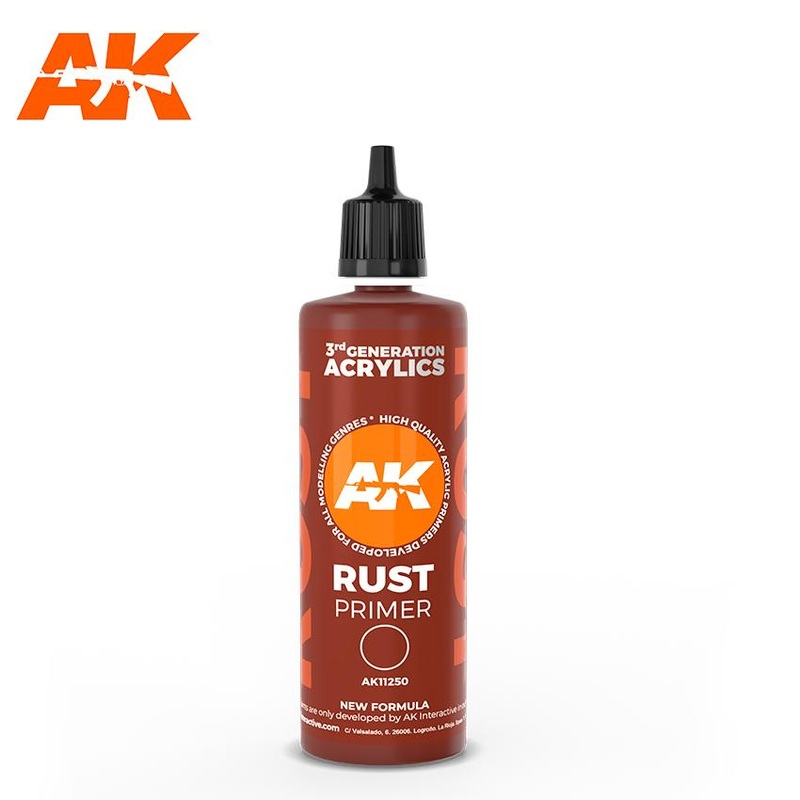 AK Interactive Gen3 – RUST SURFACE PRIMER 100ML.
