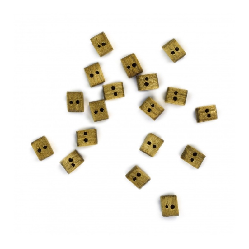 ARTESANIA ACCESSORIES DOUBLE BLOCK WALNUT 3mm (18 pieces)