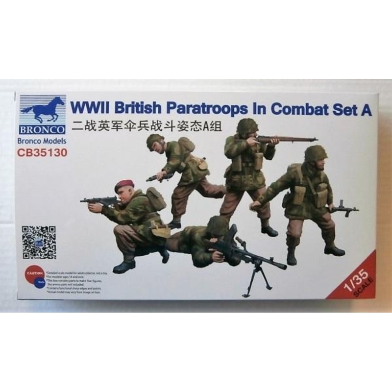 BRONCO 1/35 scale WW2 British Paras in Combat set A
