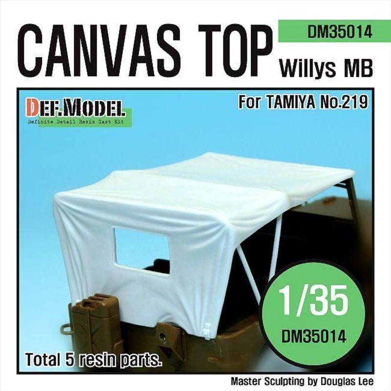 Canvas Top for Willys MB 4×4 Truck (for Tamiya 1/35)