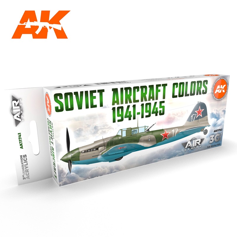 AK Interactive 3G Air Series – Soviet Aircraft Colors 1941-1945 SET 3G