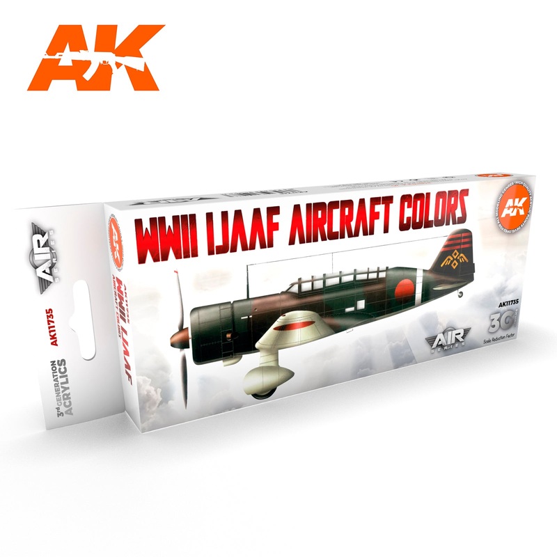 AK Interactive 3G Air Series – WWII IJAAF Aircraft Colors SET 3G