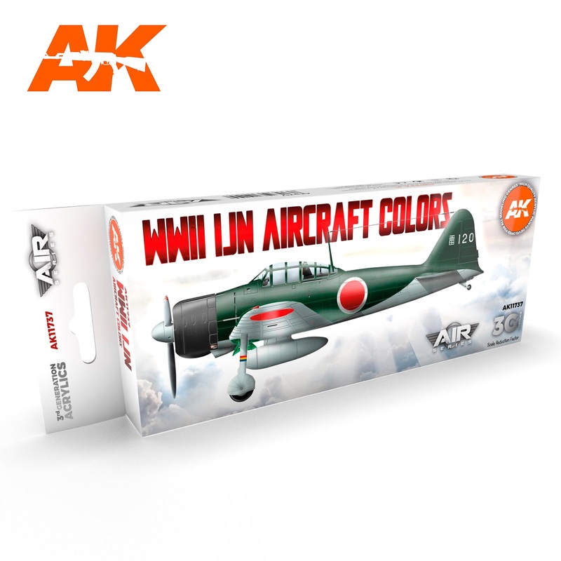 AK Interactive 3G Air Series – WWII IJN Aircraft Colors SET 3G