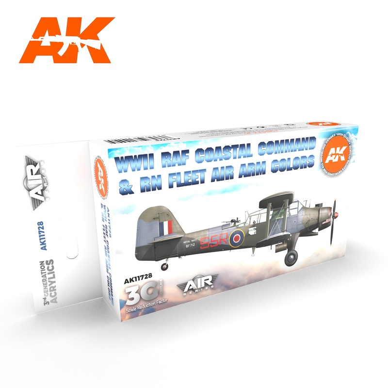 AK Interactive 3G Air Series – WWII RAF Coastal Command & RN Fleet Air Arm SET 3G