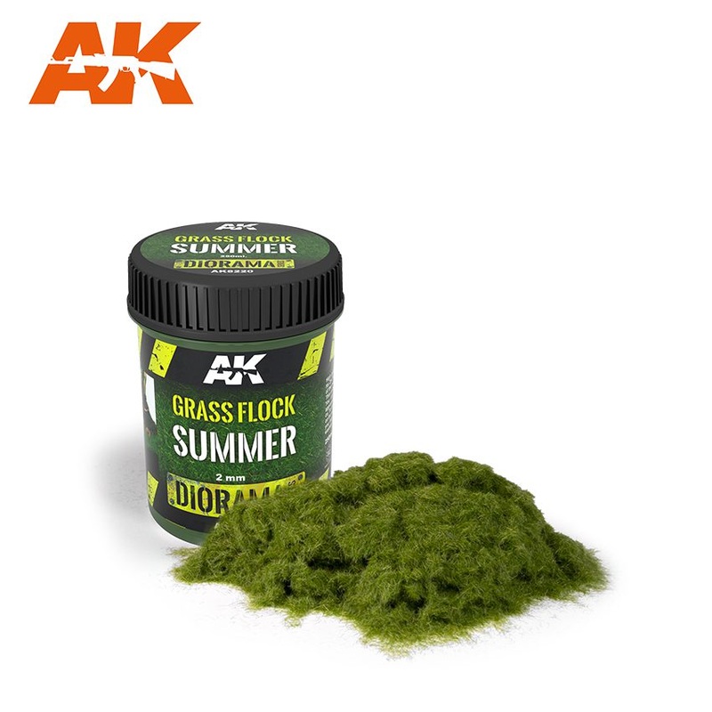 AK Interactive GRASS FLOCK 2MM SUMMER
