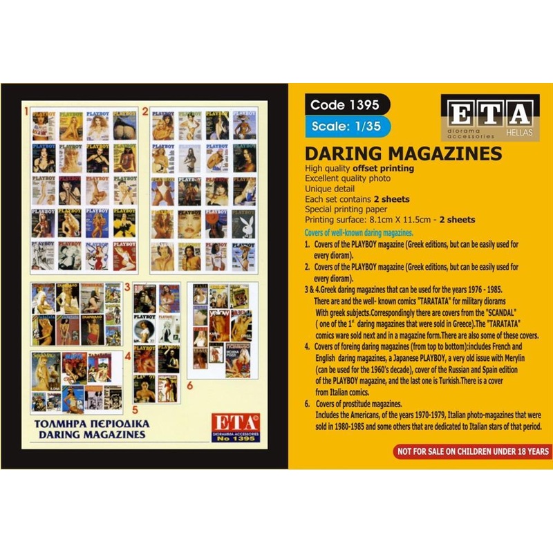 DARING MAGAZINES Suit scales 1/35