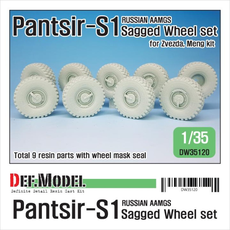DEF models Russian Pantsir S-1 Sagged wheel set ( for Zvezda/Meng/Trumpeter 1/35)