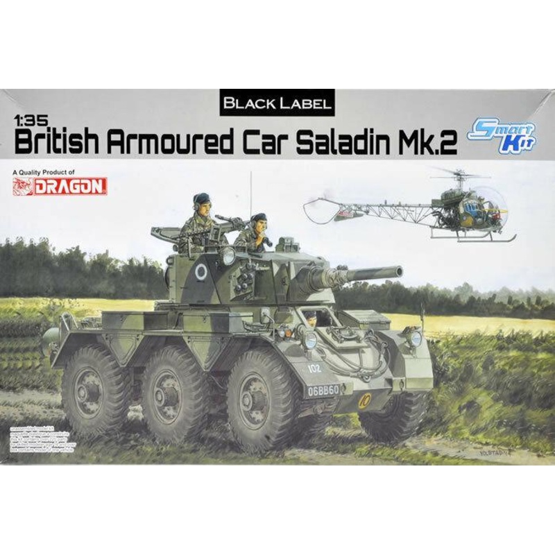 Dragon 1/35 Black Label British Armoured Car Saladin Mk.2 # 3554