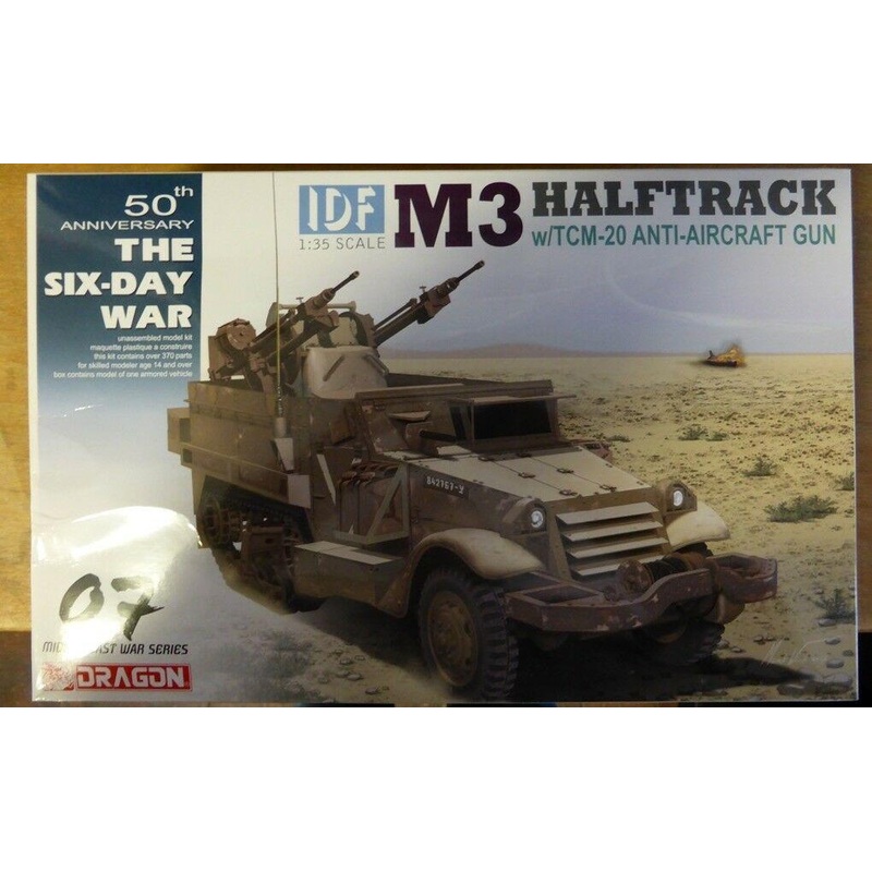 Dragon 1/35 scale IDF M3 HALFTRACK W/TCM-20 ANTI AIRCRAFT GUN