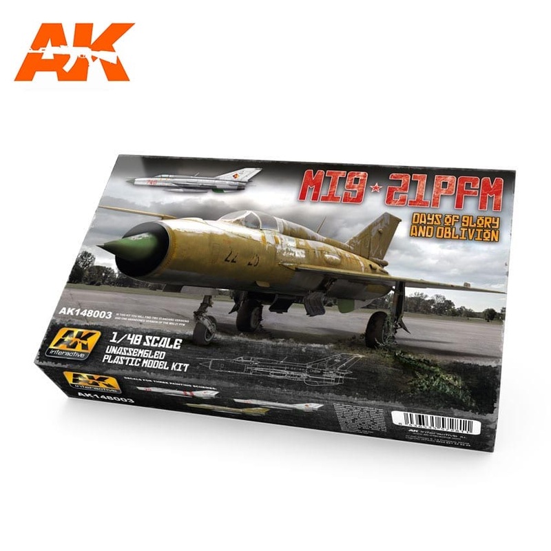 AK Interactive 1/48 scale MIG-21 PFM DAYS OF GLORY AND OBLIVION model kit