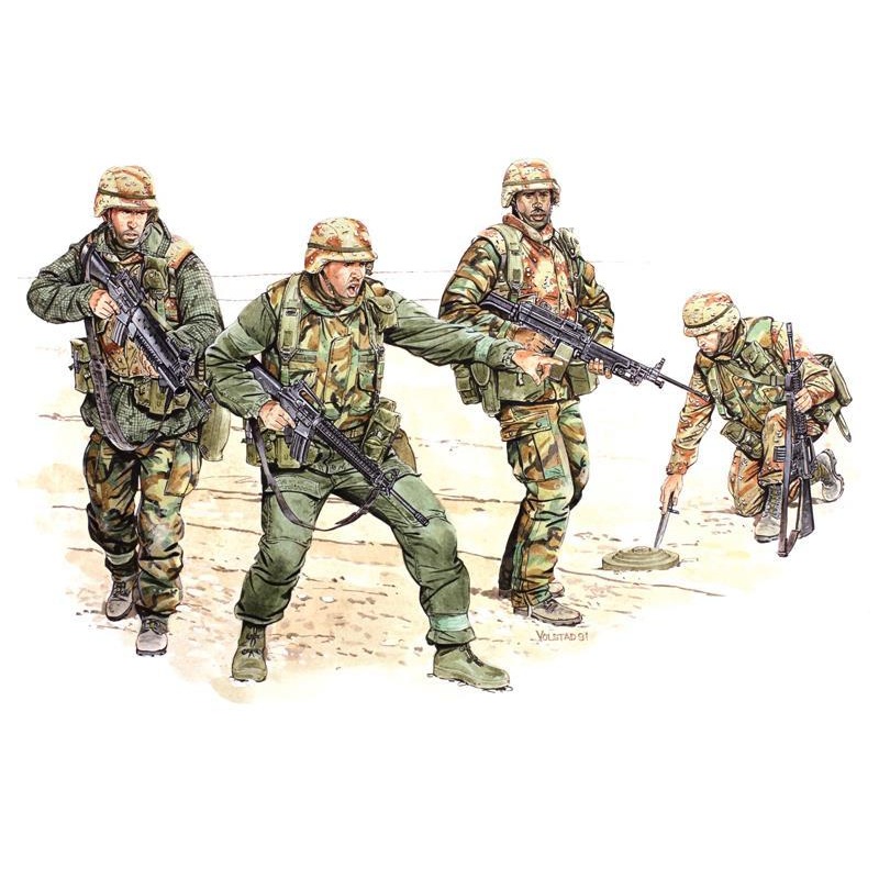 Dragon 1/35 scale ‘Big Red One’ 1st inf division US forces Iraq 1990