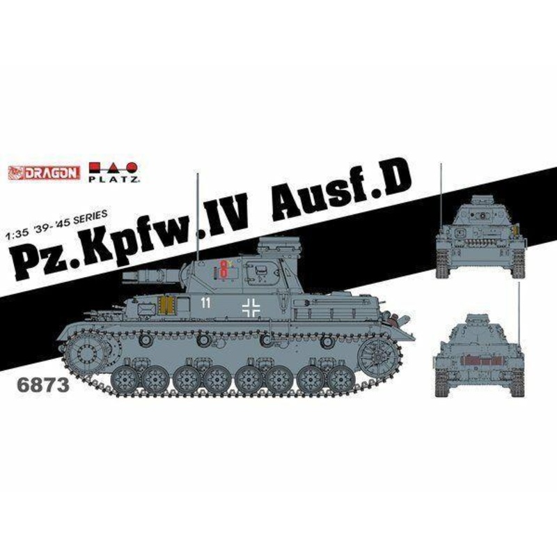 Dragon 1/35 scale PZ.KPFW.IV AUSF D (SMART KIT)