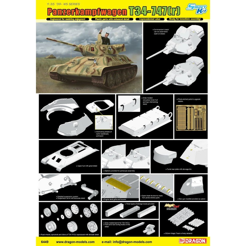 Dragon 1/35 scale T-34-747(R)STZ MOD 1942