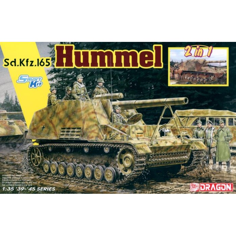 Dragon 1/35 Scale WW2 German SD KFZ 165 HUMMEL EARLY/LATE PRODUCTION