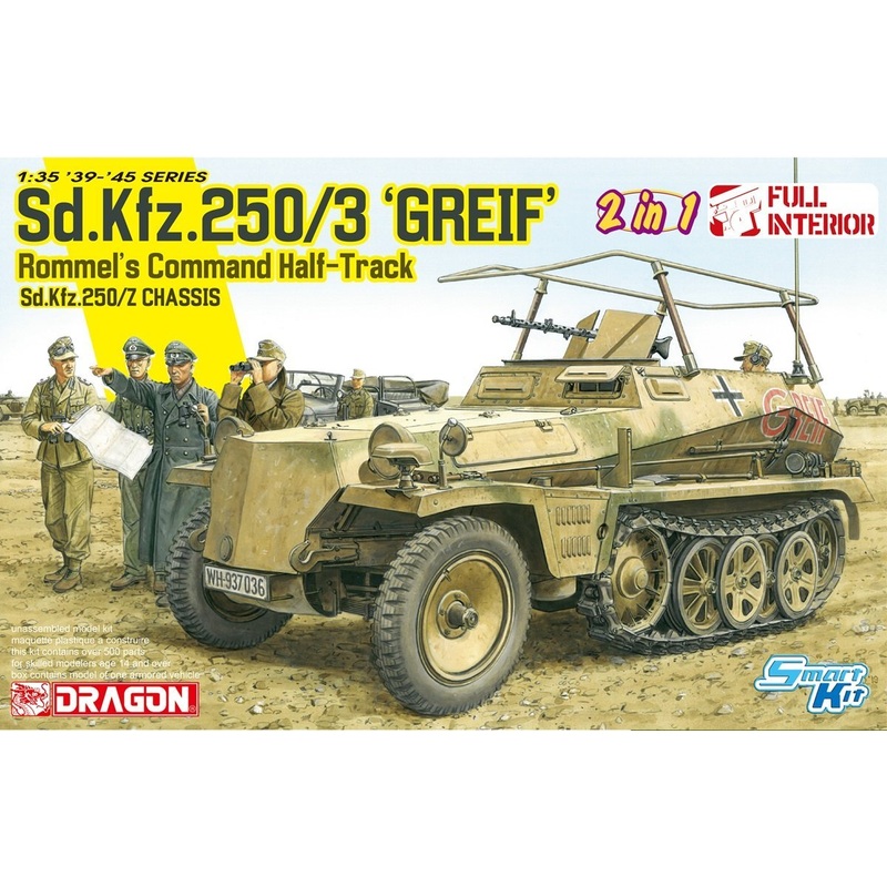 Dragon 1/35 Scale WW2 German SD.KFZ 250/3 GREIF (2 IN 1)