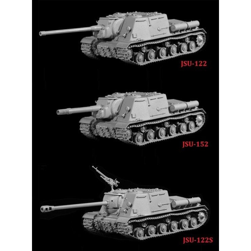 Dragon 1/35 scale WW2 Russian JSU-122  (3 IN 1)