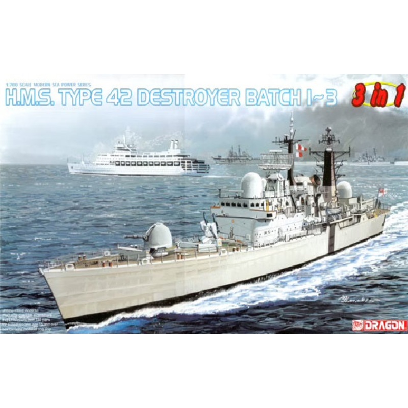 Dragon 1/700 HMS TYPE 42 DESTROYER BATCH1