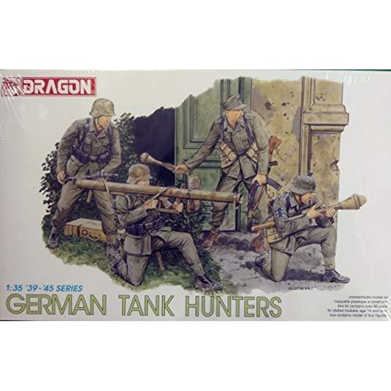 Dragon Models Usa 6034 1/35 German Tank Hunters (4 Figures Set), 6034
