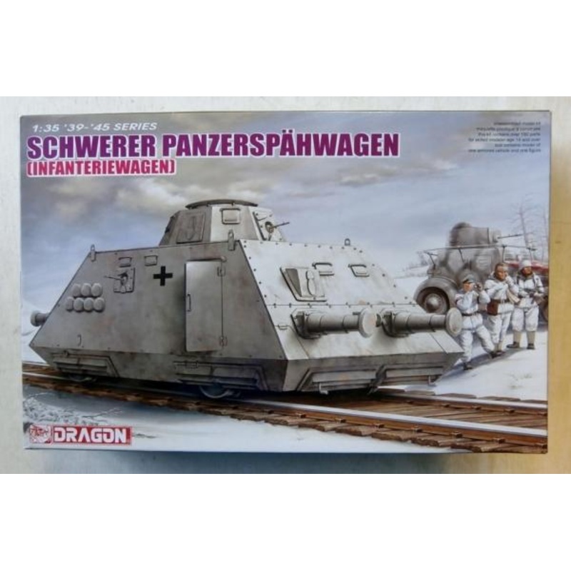 DRAGON1/35WW2 GermanSchwerer Panzerspahwagon (Infateriewagen) train model