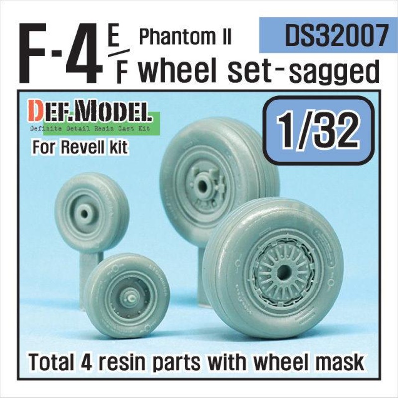 F-4E Phantom II Wheel set (for Revell 1/32)